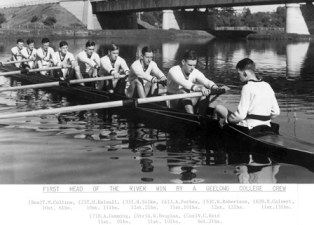 1st Boys VIII, 1936, APS Head of the River winners.